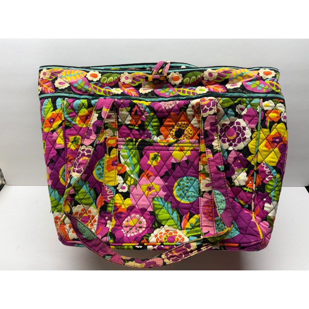 Vera Bradley Va Va Bloom Large Quilted Travel Tote Retired Floral Carryall